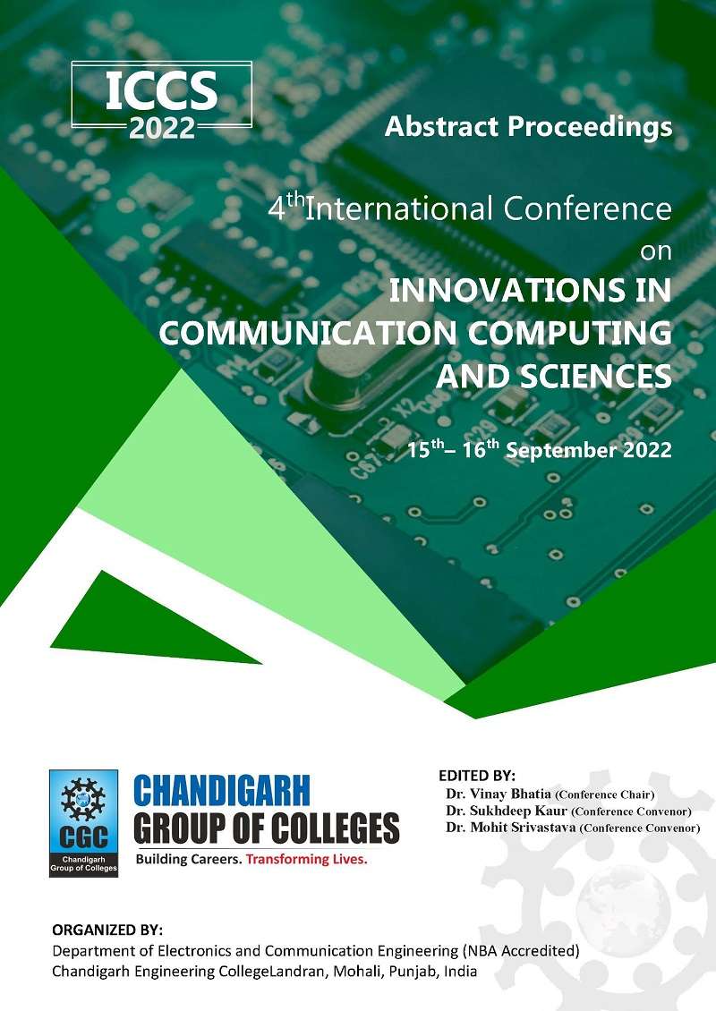 Vol 18: Innovations in Communication Computing and Sciences 2022 (ICCS-2022)