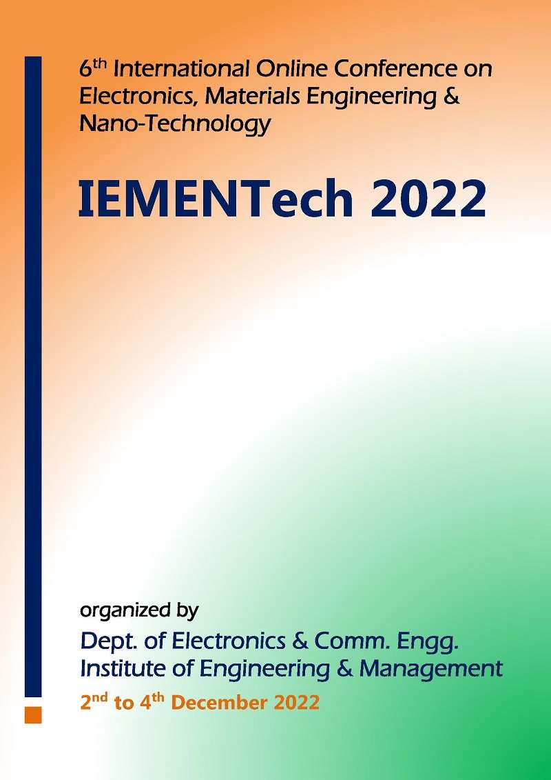 Vol 19: 6th International Online Conference on Electronics, Materials Engineering & Nano-Technology, IEMENTech 2022 